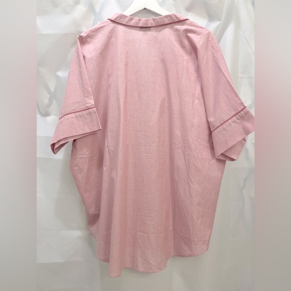 GAP Pink Rosetta Poplin PJ Shirt Size Large. New. - Picture 8 of 9